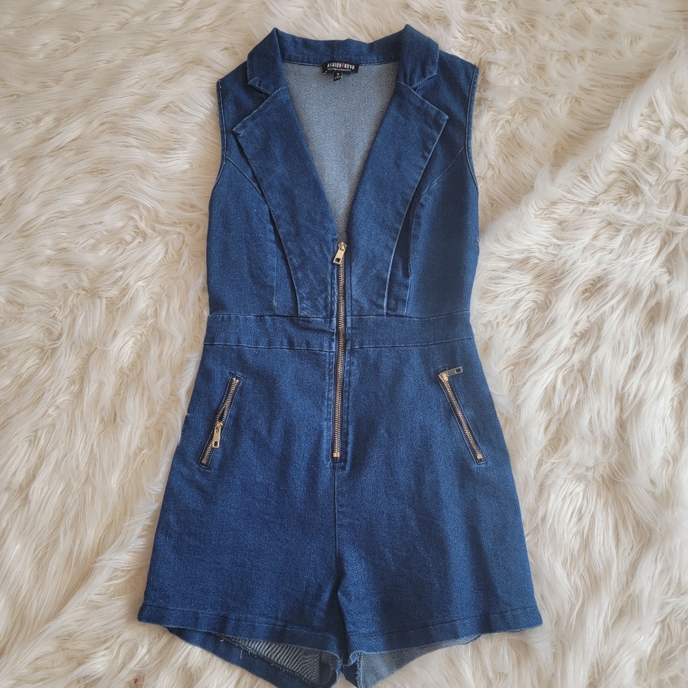 Fashion Nova Jean Romper
